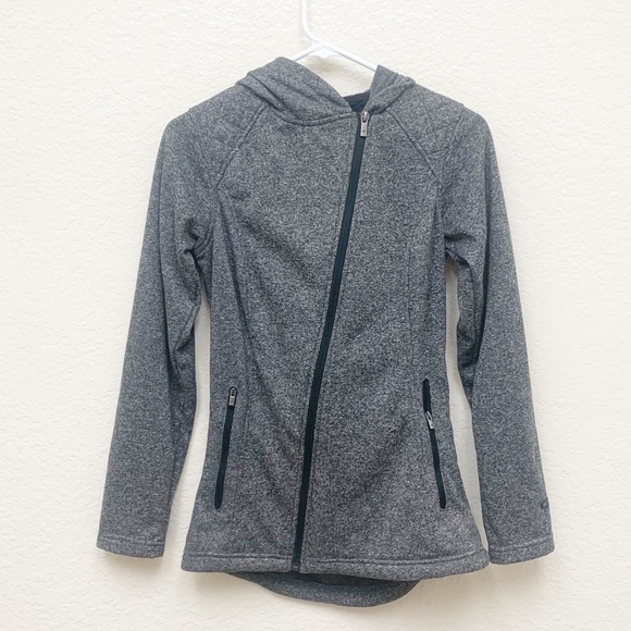 Columbia fleece lined grey hoodie zip up sweater - Picture 1 of 4
